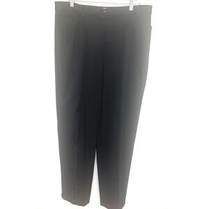 Talbots High Rise  Pants 16 Black Ankle Stretch Zipper Business Casual Preppy